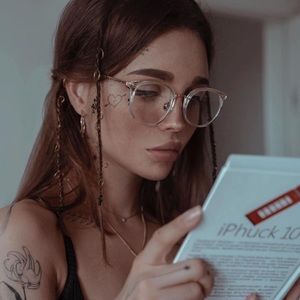 TIJN Maaike Transparent Blue Light Filter Glasses